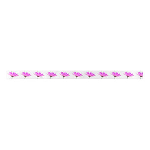 Pink Daisy Satin Ribbon