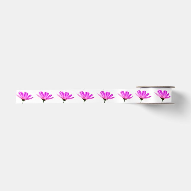 Pink Daisy   Satin Ribbon (Front)