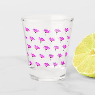 Pink Daisy Shot Glass