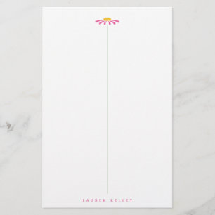 Pink Daisy Stationery