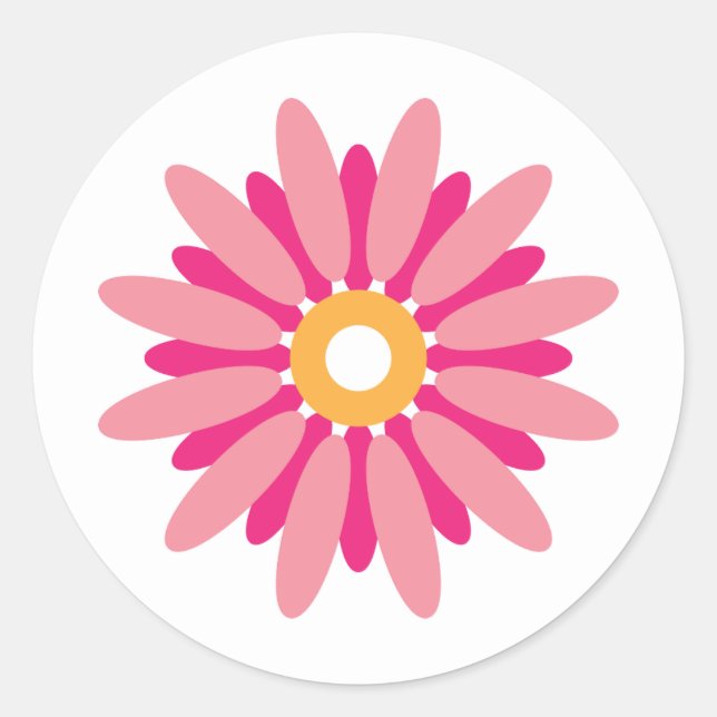 Pink Daisy Sticker (Front)