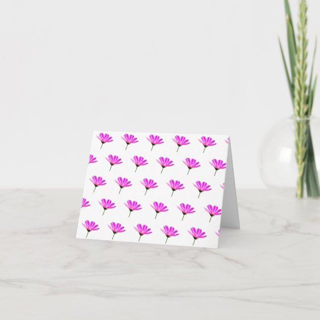 Pink Daisy  Thank You Card (Front)