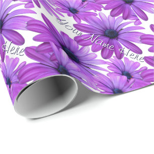 Pink Daisy Wrapping Paper Personalised Gift Paper