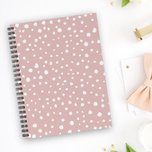 Pink Dalmatian Spots, Dalmatian Dots, Dotted Print Planner