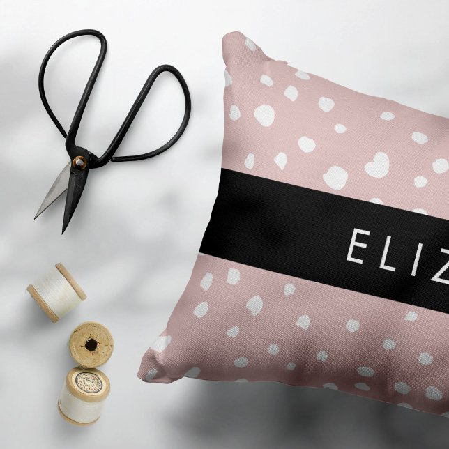 Pink Dalmatian Spots, Dalmatian Dots, Your Name Pillowcase (Creator Uploaded)