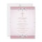 Pink Damask Cross First Communion