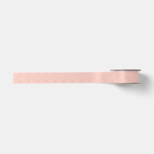 Pink Damask- Elegant Floral Satin Ribbon