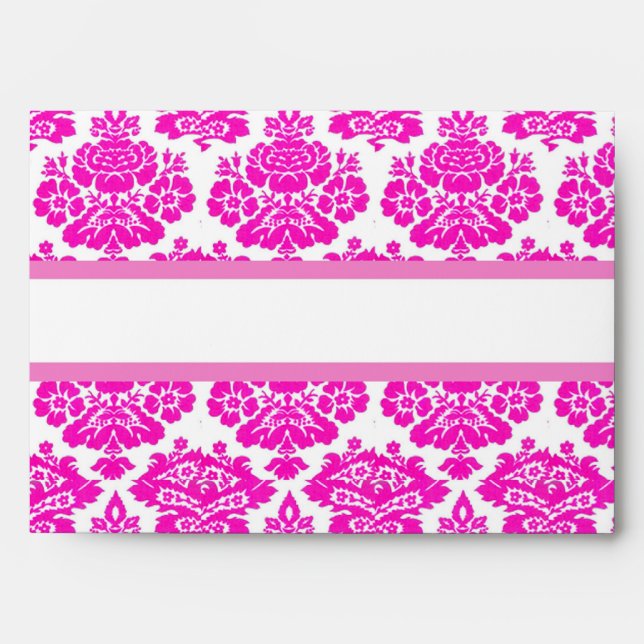pink damask envelopes (Front)