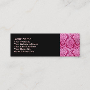 PINK DAMASK MINI BUSINESS CARD