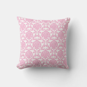 Pink Damask Pattern Cushion