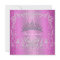 Pink Damask Quinceanera Diamond Tiara Invite