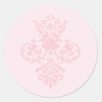 pink damask seal
