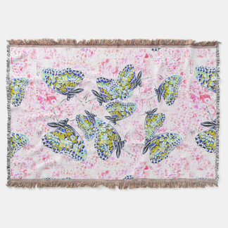 Pink dance throw blanket