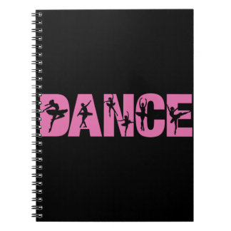 Pink DANCE with Ballerina Cutouts Notebook