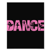 Pink DANCE with Ballerina Cutouts