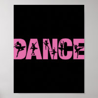 Pink DANCE with Ballerina Cutouts