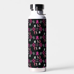 Pink Dancer Patterned Home Decor Water Bottle