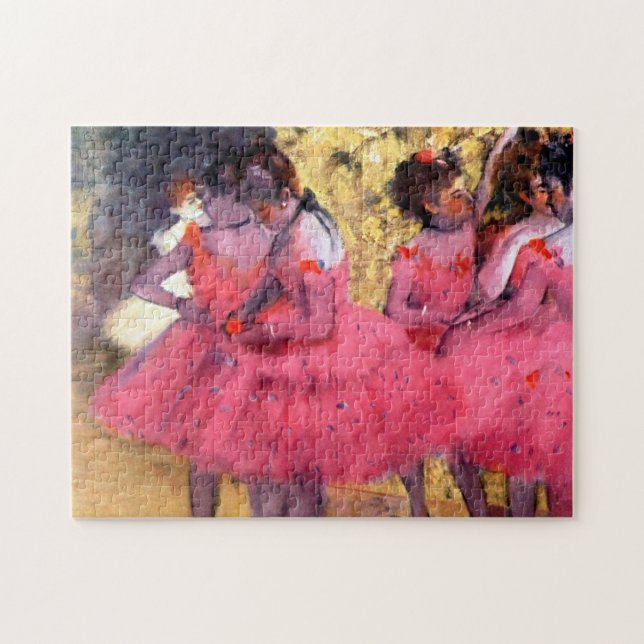 Pink Dancers, Edgar Degas Jigsaw Puzzle (Horizontal)