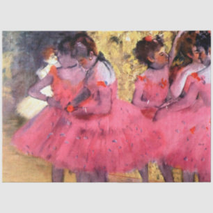Pink Dancers, Edgar Degas Tissue Paper