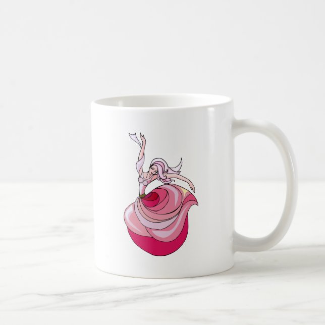 Pink Dancing Girl Coffee Mug (Right)