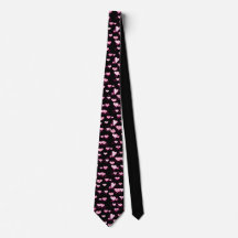 Pink Dancing Hearts Black Tie Valentine