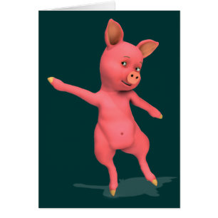 Pink Dancing Pig