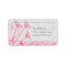 Pink Dandelion Damask Return Address Labels