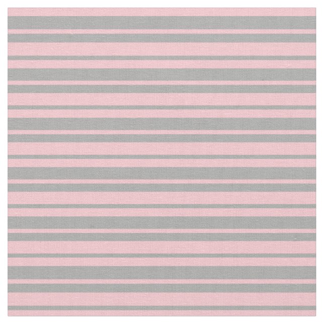 Pink & Dark Grey Coloured Lines/Stripes Pattern Fabric (Close Up)