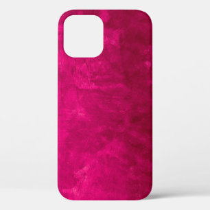 Pink Dark Wall: Abstract Texture. iPhone 12 Case