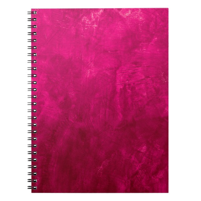 Pink Dark Wall: Abstract Texture. Notebook (Front)