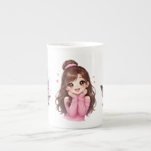 Pink Daydream Heartfull Smile Sugar & Sunshine Bub Bone China Mug