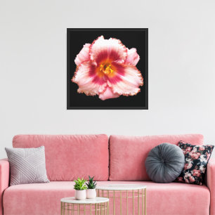 Pink Daylily Bloom Floral Canvas Print