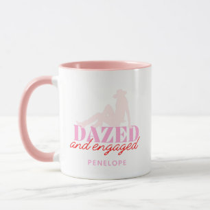 Pink Dazed & Engaged Bachelorette Party Favour Mug