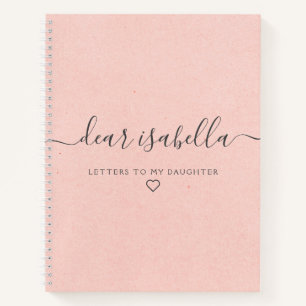 Pink Dear Daughter Keepsake Memory Journal