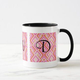 Pink Deco Monogram Mug