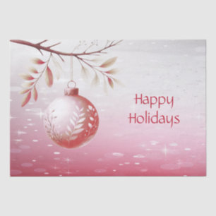 Pink Decorative Christmas Ball Holiday Tissue Paper