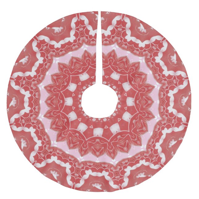 Pink Decorative Tree Skirt (Front)
