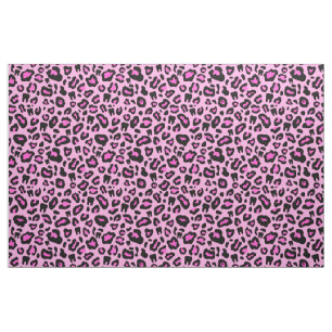 Pink Dental leopard print Fabric