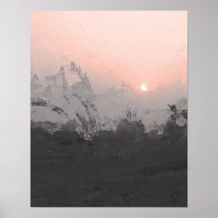 Pink Desert Sunset   Photography print
