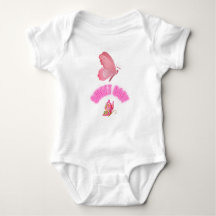 Pink design baby bodysuit
