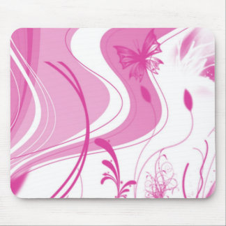 Pink Designed Mouse pad