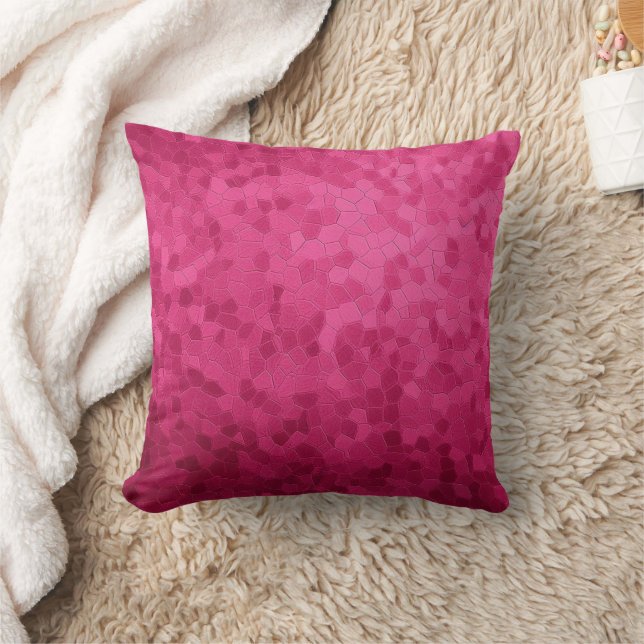Pink Diagonal Design Cushion (Blanket)