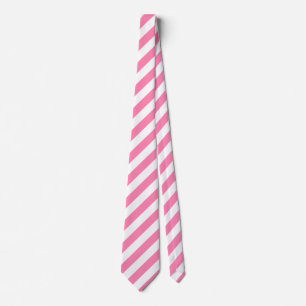 Pink Diagonal Stripes Tie