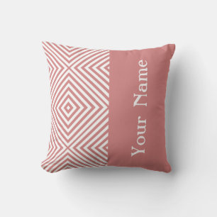 Pink Diamond Chevron w/ name @ Emporiomoffa Cushion