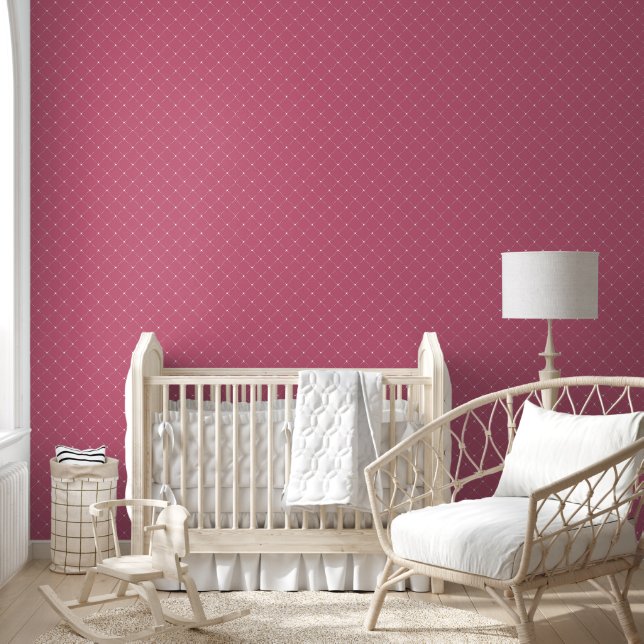 Pink Diamond Lattice Wallpaper (Kids)