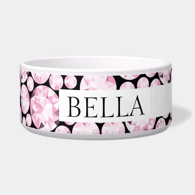 Pink Diamond Sparkly Gemstones Glam Dog (Right)