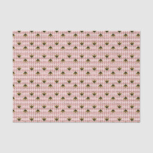 Pink Diamond Vintage Insect Tissue Paper