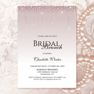 Pink Diamonds Bridal Brunch Invitation
