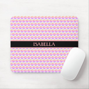 Pink Diamonds/Fractal Mosaic Mouse Pad