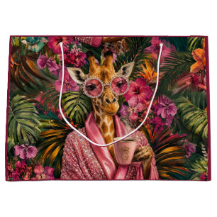 Pink Diamonds & Morning Glamour Large Gift Bag